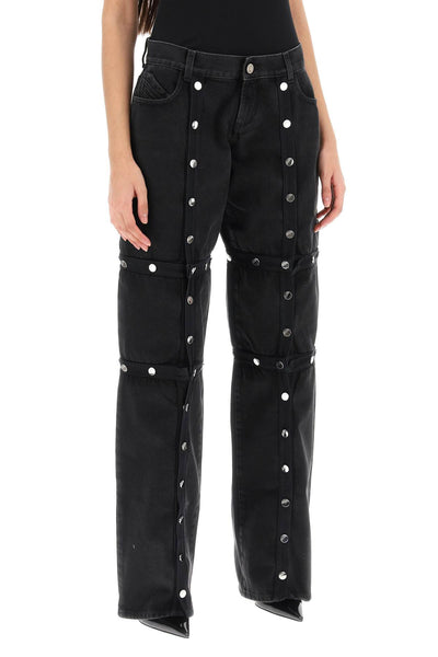 jeans with detachable panels 241WCP144D068 BLACK