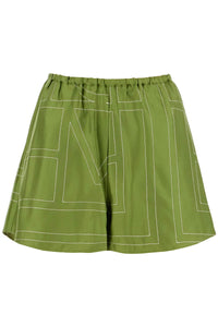 monogram silk pajama shorts 241 WRB1141 FB0089 LAUREL