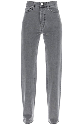 Toteme classic cut organic denim jeans with l34 length 241 WRB1211 FB0083 34 MID GREY WASH
