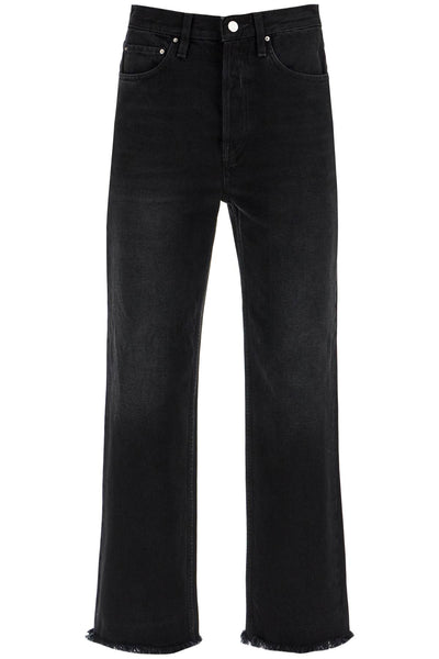 classic fit jeans with frayed hemline 241 WRB2545 FB0046 32 FADED BLACK