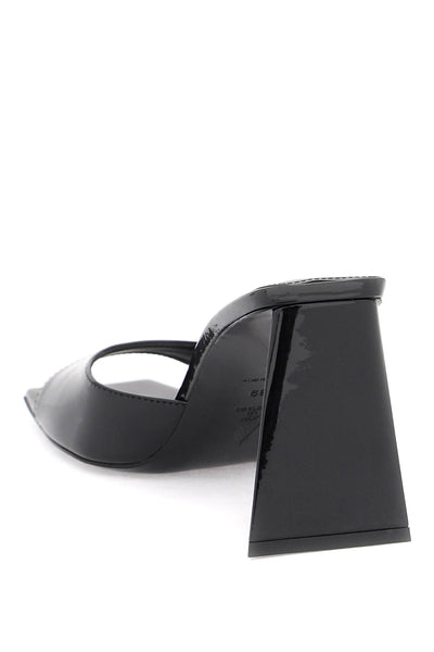 devon mules in patent leather 241WS772L002 BLACK