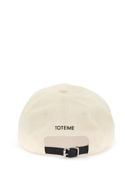 Toteme baseball cap made of tw 241 WSH1556 FB0173 PEBBLE