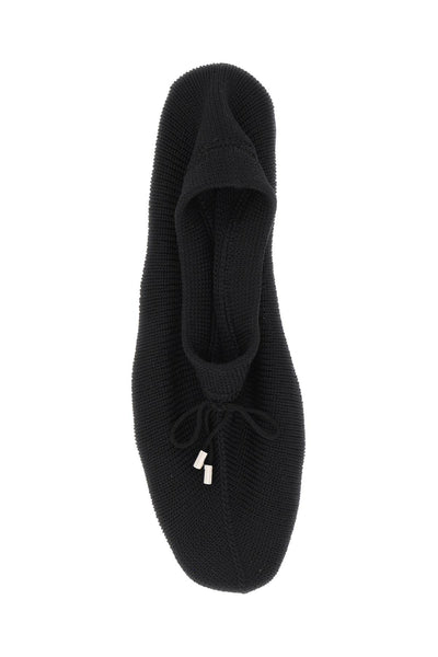 knitted ballet flats 242 WAS2358 YA0040 BLACK