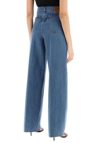 wide leg jeans in organic cotton 242 WRB2426 FB0045 32 VIBRANT BLUE