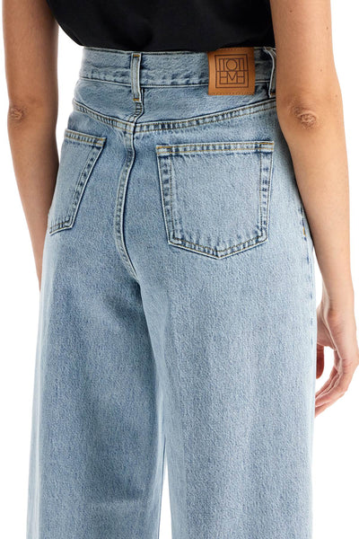 wide leg jeans in organic cotton 242 WRB2426 FB0045 32 COOL BLUE