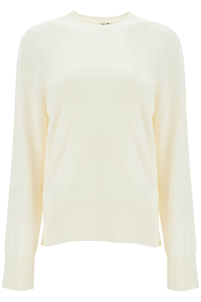 crew-neck cashmere knit 242 WRT1734 YA0016 MERINGUE