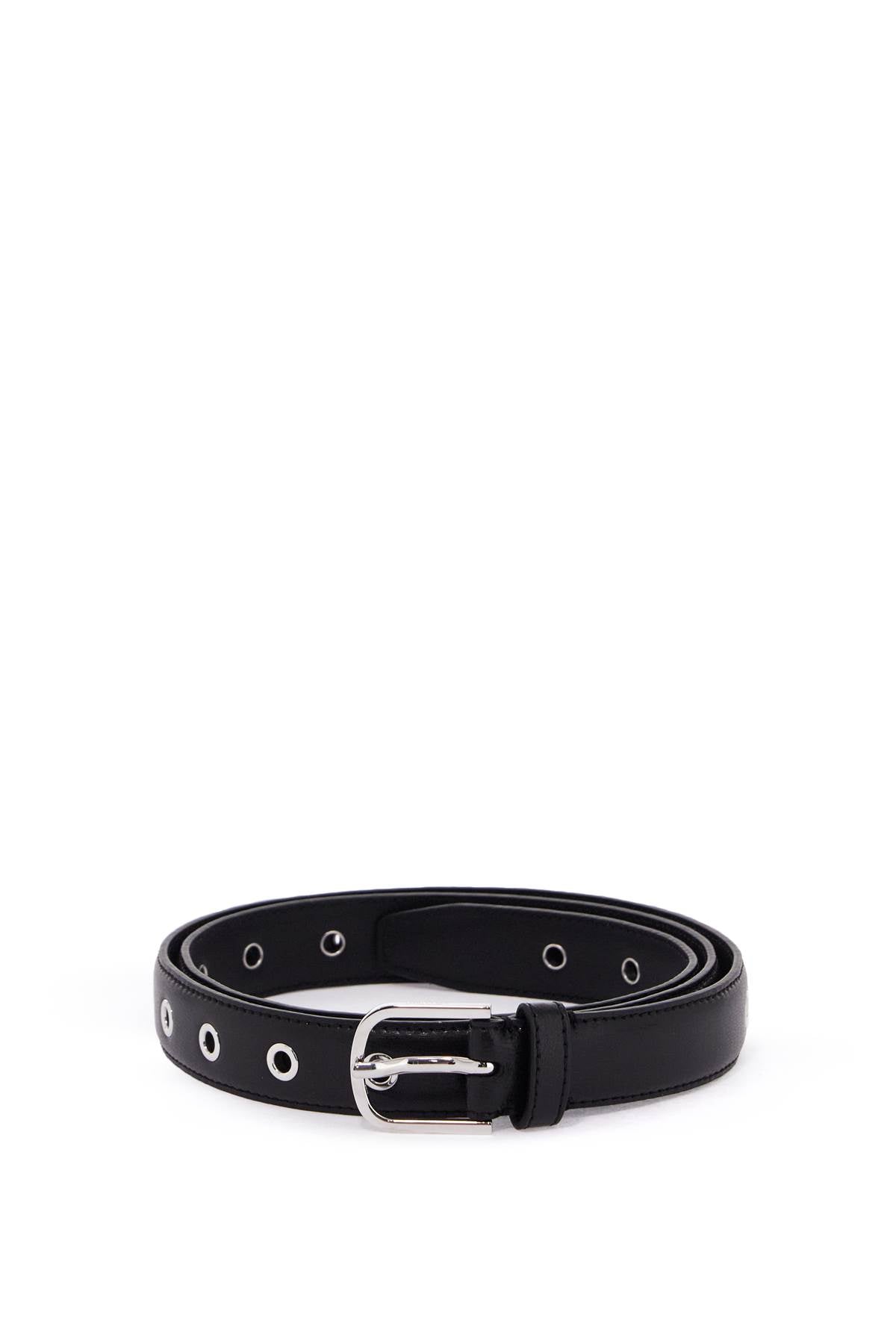 belt with eyelets 243 WAM4438 LE0025 BLACK