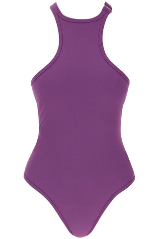 ribbed lycra one-piece swims 243WBB04PA16 PURPLE