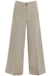 zip-front wide trousers 243 WRB3748 FB0189 DOVE