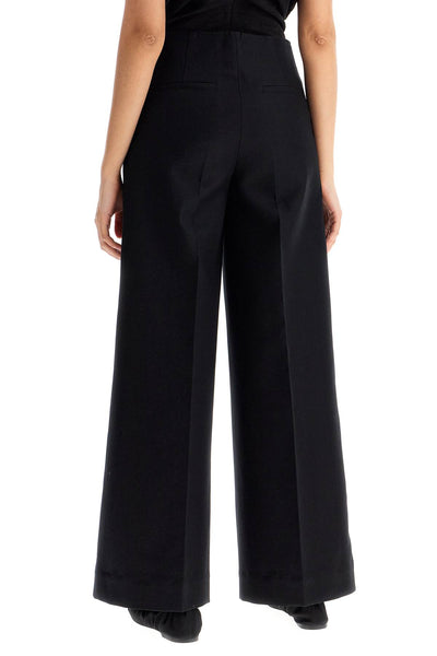 zip-front wide trousers 243 WRB3748 FB0255 BLACK