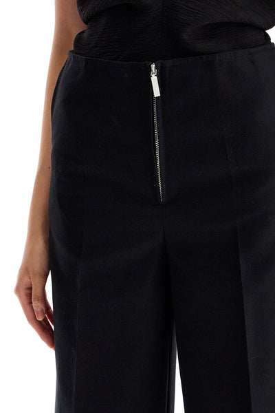 zip-front wide trousers 243 WRB3748 FB0255 BLACK