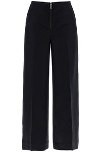 zip-front wide trousers 243 WRB3748 FB0255 BLACK