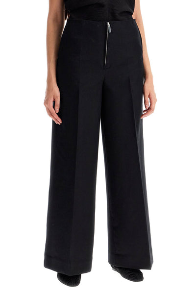 zip-front wide trousers 243 WRB3748 FB0255 BLACK