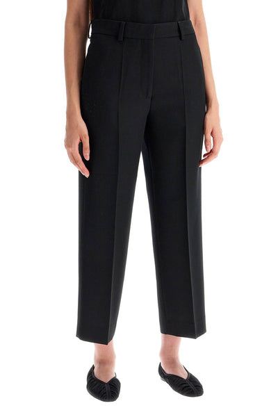 cropped wool blend trousers 243 WRB4511 FB0026 BLACK