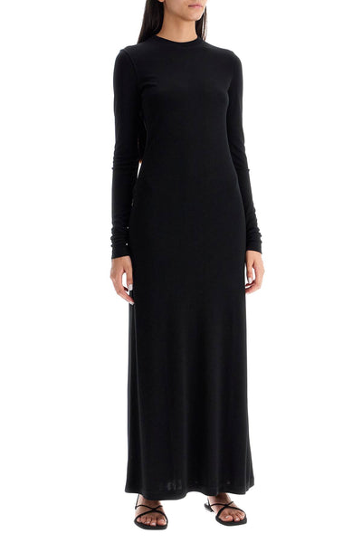 long-sleeved jersey dress 243 WRD1947 FB0205 BLACK