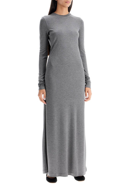 long-sleeved jersey dress 243 WRD1947 FB0248 GREY MELANGE