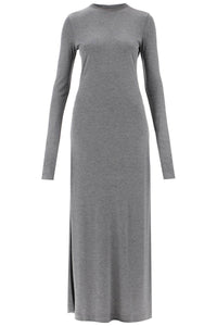 long-sleeved jersey dress 243 WRD1947 FB0248 GREY MELANGE