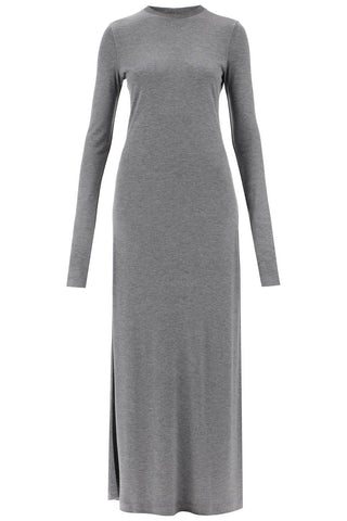 long-sleeved jersey dress 243 WRD1947 FB0248 GREY MELANGE