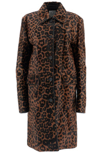 leopard print car coat in horse 243 WRO1812 LE0075 LEOPARD P
