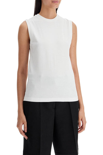 organic cotton sleeveless top for 243 WRT0345 FB0093 OFF WHITE