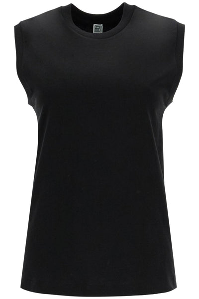organic cotton sleeveless top for 243 WRT0345 FB0093 BLACK