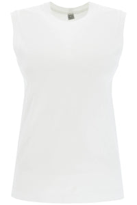 organic cotton sleeveless top for 243 WRT0345 FB0093 OFF WHITE