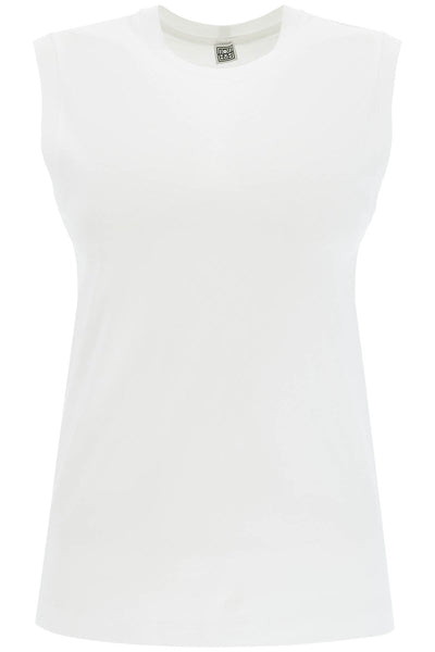 organic cotton sleeveless top for 243 WRT0345 FB0093 OFF WHITE