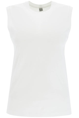 organic cotton sleeveless top for 243 WRT0345 FB0093 OFF WHITE