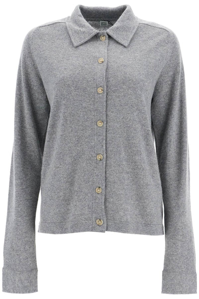 cashmere cardigan for 243 WRT0347 YA0016 GREY MELANGE