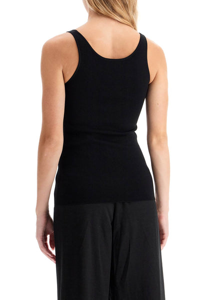 compact knit tank top 243 WRT0349 YA0080 BLACK