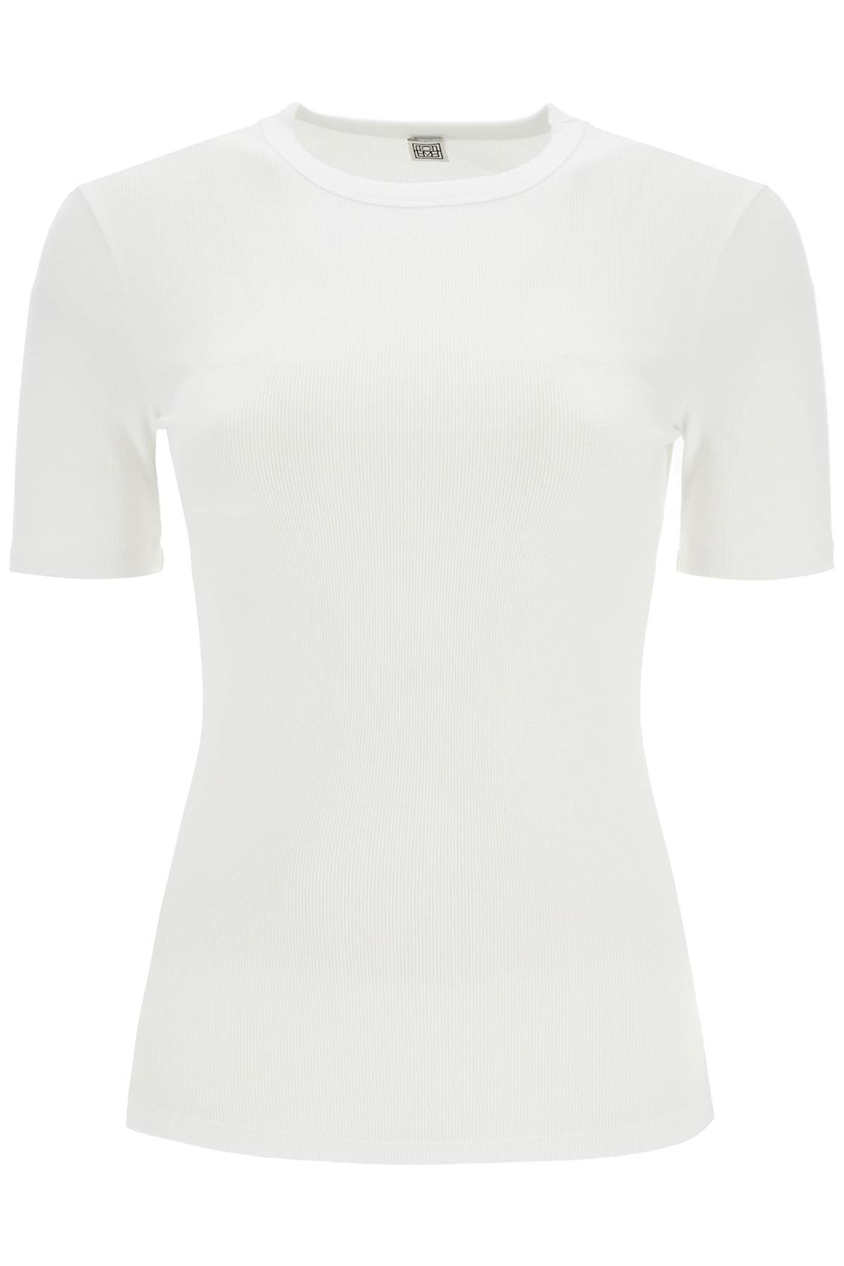 classic ribbed t-shirt for 243 WRT0411 FB0094 WHITE