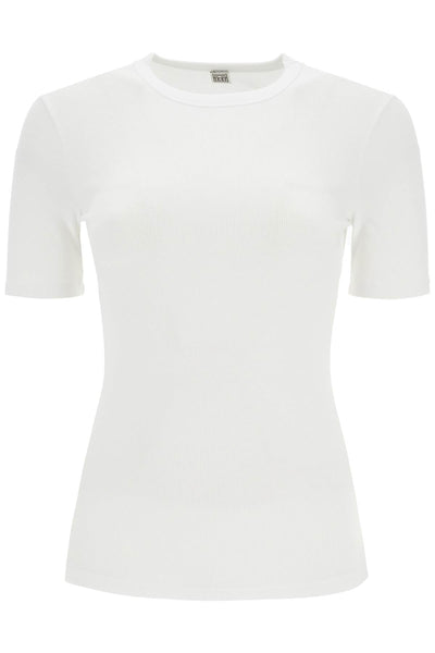 classic ribbed t-shirt for 243 WRT0411 FB0094 WHITE