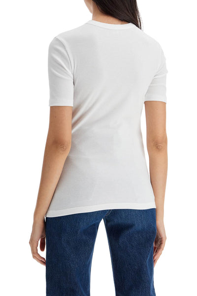 classic ribbed t-shirt for 243 WRT0411 FB0094 WHITE