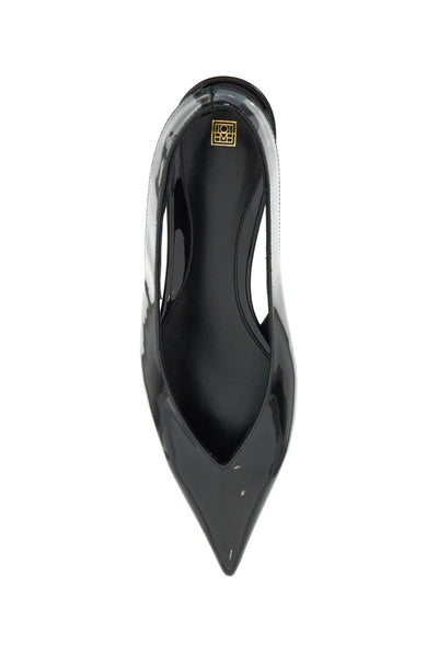 slingback patent leather wedge décol 244 WAS0165 LE0091 BLACK 001