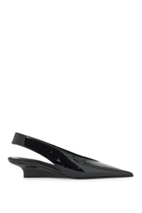 slingback patent leather wedge décol 244 WAS0165 LE0091 BLACK 001