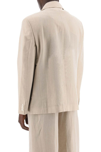 "single-breasted jacket titled the 245JA045 1546 BEIGE