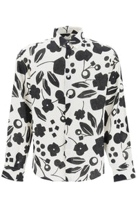 floreale

linen shirt with 245SH001 1050 PT BLACK WHITE CUBIC FLOW