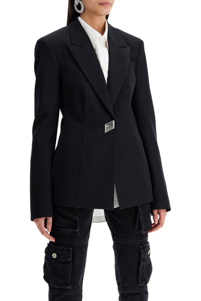 wool gabardine blazer 247WCG61W046 BLACK