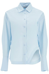 eliza shirt with shaped slit 247WCH14C052 BABY BLUE