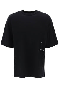 silk patch t-shirt with eight 24E28OAJ33 COT00912 BLACK
