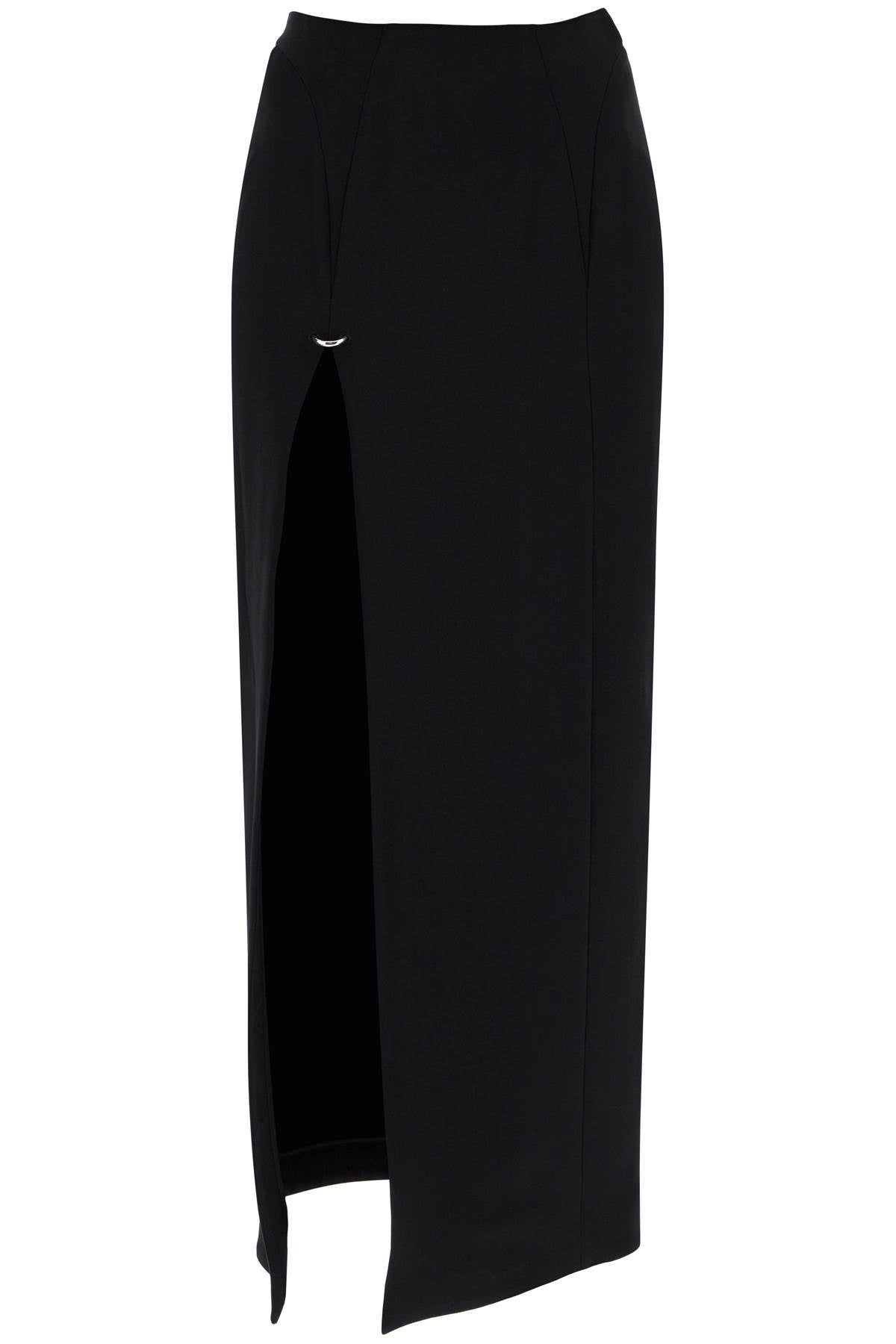 Shine Satin Volume Long Skirt