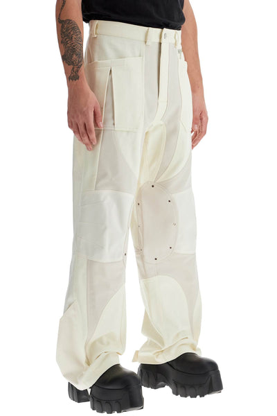 MUGLER patchwork cargo pants with 24F1PA04572004 OFF WHITE SNOW | Italystation.com - Shop Now at italystation.com