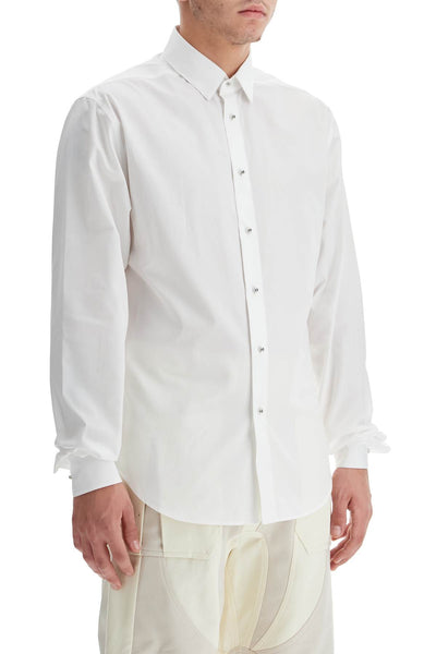 poplin shirt for men 24F1TO0723299 OFF WHITE