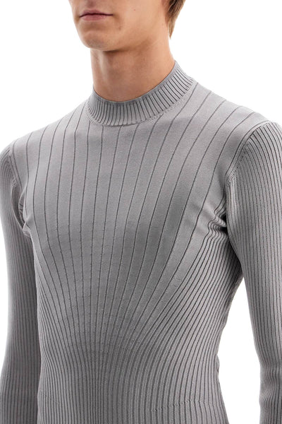 fitted long-sleeved top 24F2TO07381116 GREY MELANGE