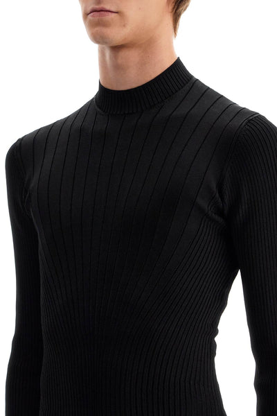 fitted long-sleeved top 24F2TO07381116 BLACK