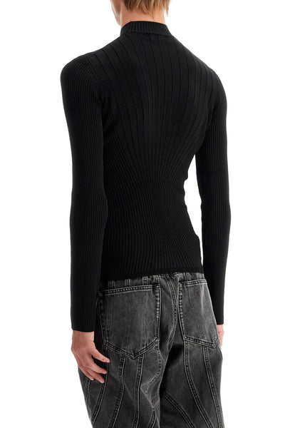 fitted long-sleeved top 24F2TO07381116 BLACK