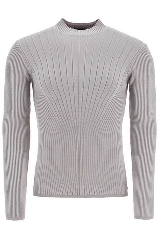 fitted long-sleeved top 24F2TO07381116 GREY MELANGE