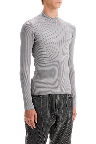 fitted long-sleeved top 24F2TO07381116 GREY MELANGE