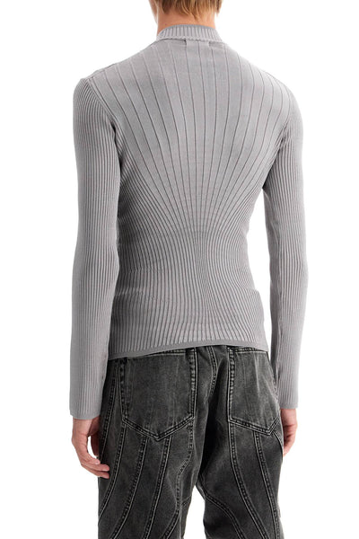 fitted long-sleeved top 24F2TO07381116 GREY MELANGE