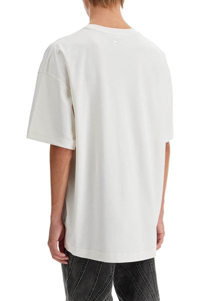 "oversized t-shirt 24F3TS0104274 OFF WHITE